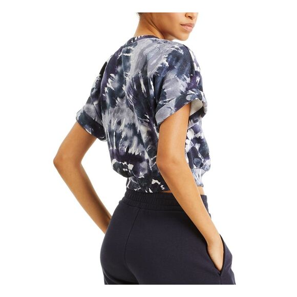 CULPOS X INC Womens Short Sleeve Crew Neck Crop Top - Picture 2 of 2